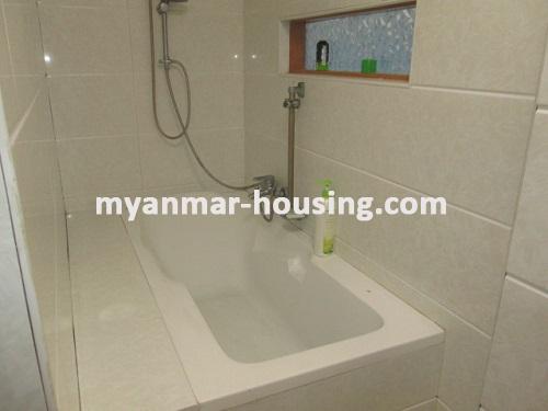 Myanmar real estate - for rent property - No.2879 - A new RC 3 Landed house for rent is available in Bahan Township. - View of the Bathtub