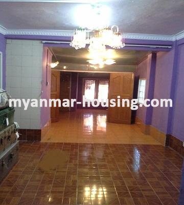 缅甸房地产 - 出租物件 - No.2912 - Nice room for rent in Hnin Kyar Phyu Condo. - View of the living room.