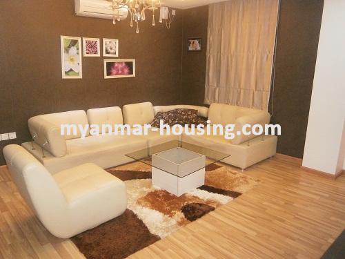 ミャンマー不動産 - 賃貸物件 - No.2918 - Modern Style Refurbished and furnidhed room located in China Town Area! - Living Room