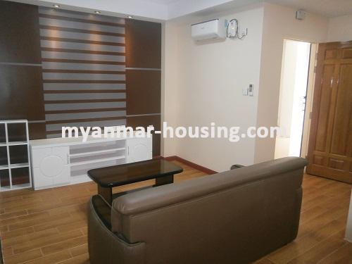 ミャンマー不動産 - 賃貸物件 - No.2919 - Fully Furnished Room in Clean and Quiet Compound- China Town Area! - Living Room
