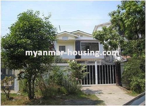 Myanmar real estate - for rent property - No.2938 -  Two Storey House for Rent near Mya Yadana Street at  Yankin. - 