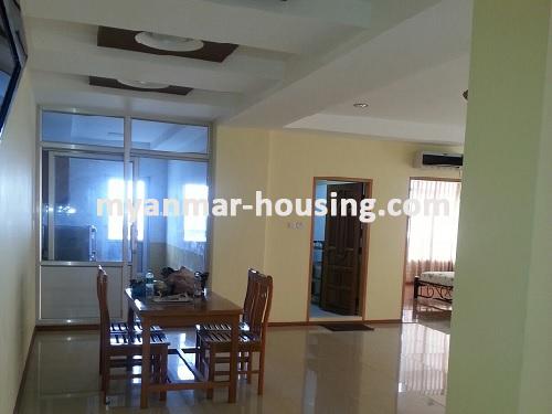 缅甸房地产 - 出租物件 - No.2950 - One of the Best Room located in the center of Yangon! - View of the dinning room.