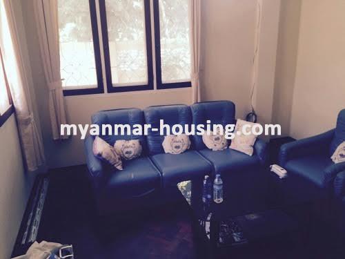 မြန်မာအိမ်ခြံမြေ - ငှားရန် property - No.2974 - ကView of the living Room.