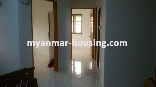 Myanmar real estate - for rent property - No.2985 - Nice and residential apartment near the Japanese Embassy - View of the inside.