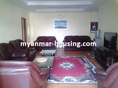 缅甸房地产 - 出租物件 - No.3003 - Spacious Room for Rent lcoated in Kabar Aye Villa Condominium! - Living Room