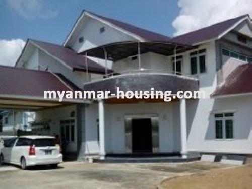 မြန်မာအိမ်ခြံမြေ - ငှားရန် property - No.3035 - သန်လျင်နေရာကောင်းတွင် လှပသောလုံးချင်း ငှားရန်ရှိသည်။View of the Landed house.