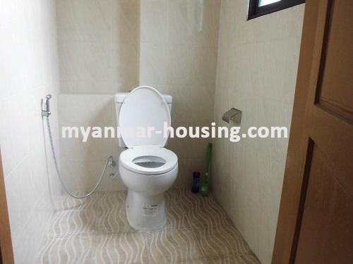 缅甸房地产 - 出租物件 - No.3048 - One available condo apartment for rent in Sanchaung! - View of the wash room.