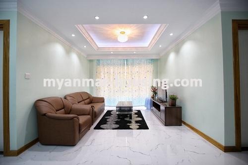 ミャンマー不動産 - 賃貸物件 - No.3050 - Modern Luxury Condominium for rent in Sanchaung Township. - View of inside room