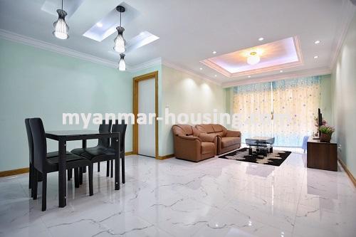 Myanmar real estate - for rent property - No.3050 - Modern Luxury Condominium for rent in Sanchaung Township. - View of inside room