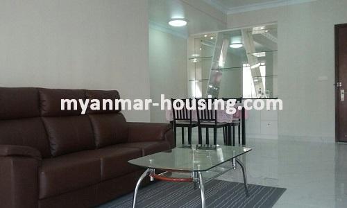 မြန်မာအိမ်ခြံမြေ - ငှားရန် property - No.3075 - Star City Condo တွင် အခန်းကောင်းတစ်ခန်းငှားရန်ရှိသည်။view of the living room