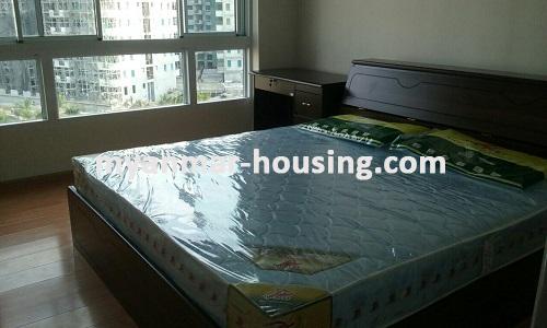 Myanmar real estate - for rent property - No.3075 - Well-decorated room for rent in Star City Condo. - View of the master bed room.