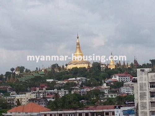 Myanmar real estate - for rent property - No.3079 - One of the available rooms for rent in Shwegondaing Tower! - 