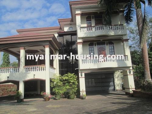 缅甸房地产 - 出租物件 - No.3099 - A landed house for rent in Bahan Township. - 