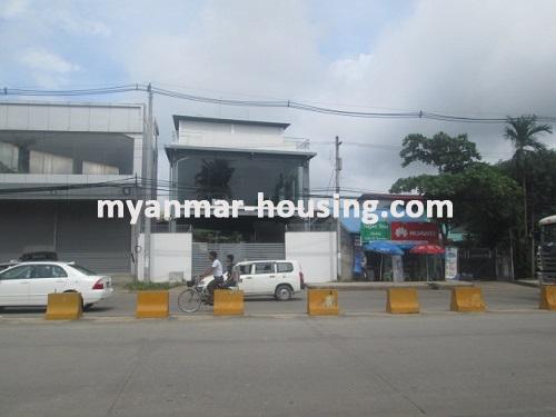 Myanmar real estate - for rent property - No.3157 - An available Landed House for rent in Tin Gann Gyun Township. - View of the building