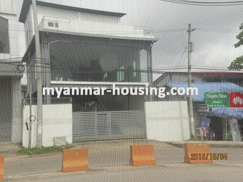 Myanmar real estate - for rent property - No.3157 - An available Landed House for rent in Tin Gann Gyun Township. - View of  the building