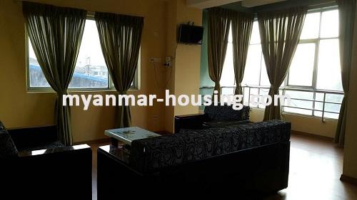Myanmar real estate - for rent property - No.3158 - Well decorated room for rent near Kandawgyi Park which has a great view to Karaweik! - 