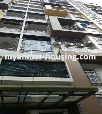 Myanmar real estate - for rent property - No.3193 - For rent an office apartment-condominium in Botahtaungtownship - infrond of the building.