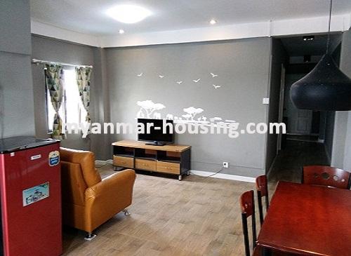 缅甸房地产 - 出租物件 - No.3212 - Luxurus decorated Condominium for rent in Muditar Housing - View of the living room