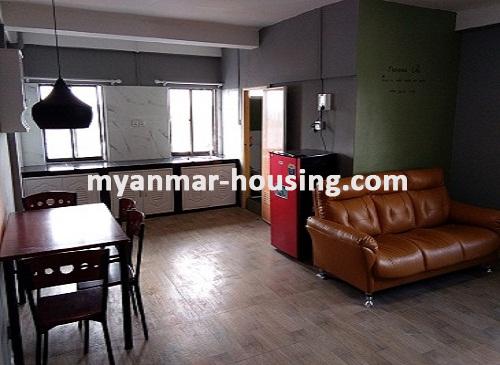ミャンマー不動産 - 賃貸物件 - No.3212 - Luxurus decorated Condominium for rent in Muditar Housing - View of inside room