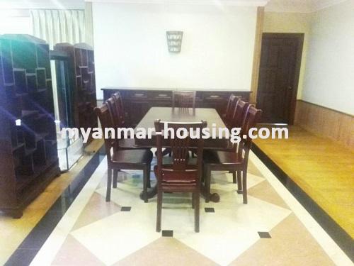 缅甸房地产 - 出租物件 - No.3228 -  Good Condominium for rent in Mayangone Township. - View of Dinning room