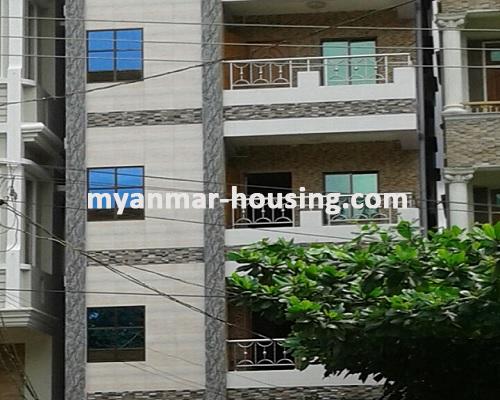 缅甸房地产 - 出租物件 - No.3229 -  An apartment for rent in South Okkalapa Township. - View of the building