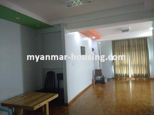 Myanmar real estate - for rent property - No.3239 - A Good apartment for rent in Tarmway Township. - View of living room