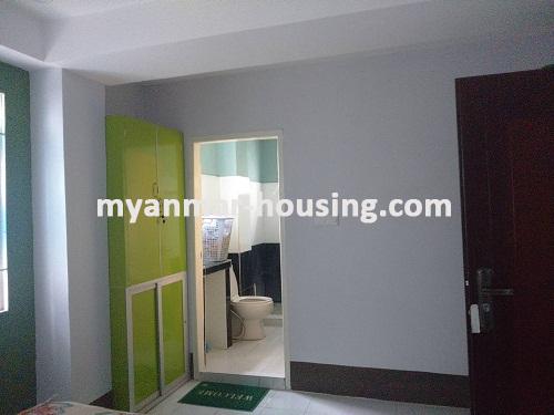 Myanmar real estate - for rent property - No.3239 - A Good apartment for rent in Tarmway Township. - View of Toilet and Bathroom
