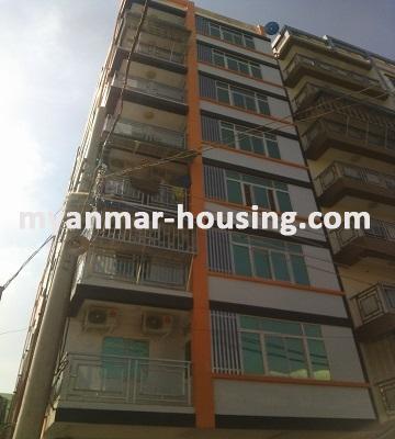 ミャンマー不動産 - 賃貸物件 - No.3250 - Condominium for rent in the Kamaryut Township. - View of the Building