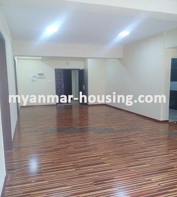 ミャンマー不動産 - 賃貸物件 - No.3253 - A Condo apartment for rent in Dagon Township. - View of the Living room