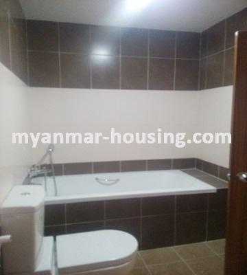 Myanmar real estate - for rent property - No.3253 - A Condo apartment for rent in Dagon Township. - View of Toilet and Bathroom