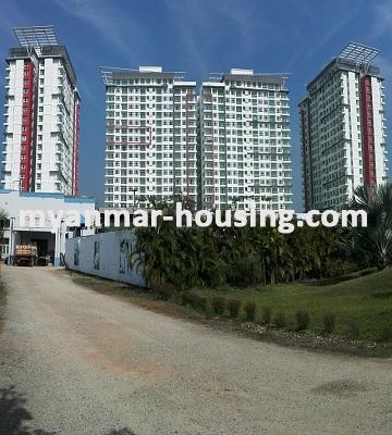 မြန်မာအိမ်ခြံမြေ - ငှားရန် property - No.3267 - G. E.M.S ဥယျာဉ် ကွန်ဒိုတွင် ခေတ်မီပြင်ဆင်ထားသော အခန်းကောင်း ဌားရန်ရှိသည်။View of the Building
