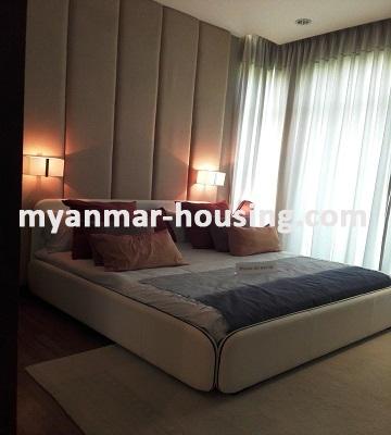 မြန်မာအိမ်ခြံမြေ - ငှားရန် property - No.3267 - G. E.M.S ဥယျာဉ် ကွန်ဒိုတွင် ခေတ်မီပြင်ဆင်ထားသော အခန်းကောင်း ဌားရန်ရှိသည်။View of the Bed room