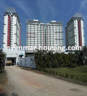 缅甸房地产 - 出租物件 - No.3268 -  Luxurious Standard Condo room for rent in the G.E.M.S Garden Condominiums. - View of the building