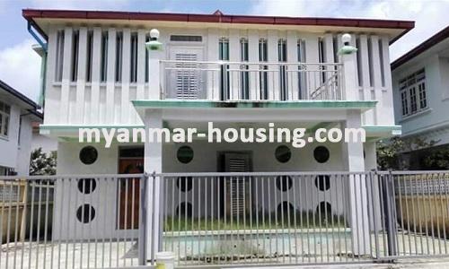 Myanmar real estate - for rent property - No.3271 - A Landed house for rent in F.M.I City. - View of the building