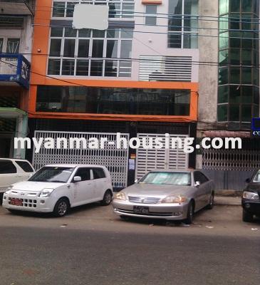 Myanmar real estate - for rent property - No.3285 -  Nice condominium for rent in Lanmadaw Township. - Close view of the Building.
