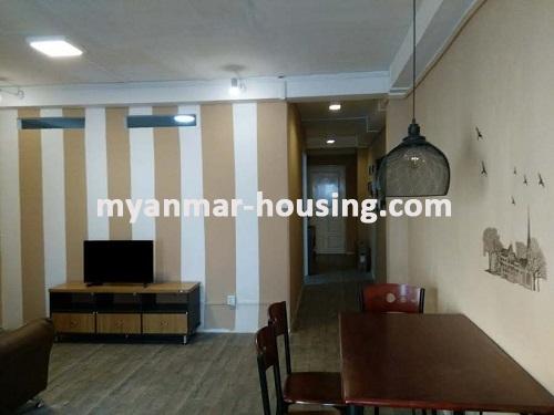 Myanmar real estate - for rent property - No.3293 - A good room with fair price is available at Mayangone Township. - View of the Living room