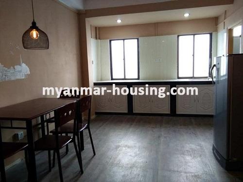 Myanmar real estate - for rent property - No.3293 - A good room with fair price is available at Mayangone Township. - View of Dining and Kitchen room