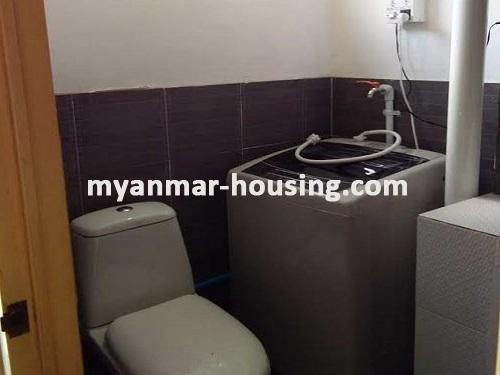 Myanmar real estate - for rent property - No.3293 - A good room with fair price is available at Mayangone Township. - View of the Toilet and Bathroom