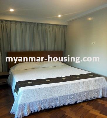 缅甸房地产 - 出租物件 - No.3296 - Condo room for rent in New Excellent Condo - View of the Bed room