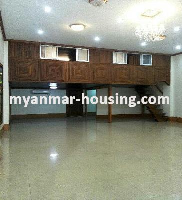 缅甸房地产 - 出租物件 - No.3298 - A Landed House for rent in Botahtaung Township. - View of the Living room