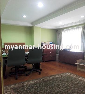 缅甸房地产 - 出租物件 - No.3302 - An office room for rent in Cherry Condo. - View of the room