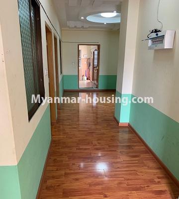 Myanmar real estate - for rent property - No.3309 - Furnished Ruby Condominium room for rent in Yangon Downtown! - corridor view