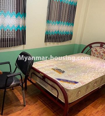 Myanmar real estate - for rent property - No.3309 - Furnished Ruby Condominium room for rent in Yangon Downtown! - master bedroom view