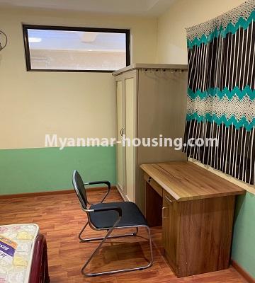 Myanmar real estate - for rent property - No.3309 - Furnished Ruby Condominium room for rent in Yangon Downtown! - another view of master bedroom 