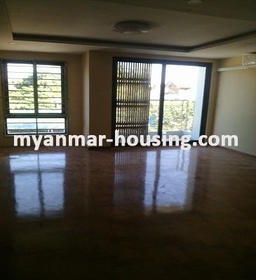 Myanmar real estate - for rent property - No.3310 -  A nice room for rent in AMPS Condo. - View of the Living room