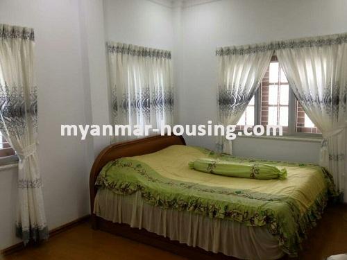 မြန်မာအိမ်ခြံမြေ - ငှားရန် property - No.3316 - စမ်းချောင်းမြို့နယ်တွင် လုံချင်းအိမ် တစ်လုံးဌားရန်ရှိပါသည်။View of the Bed room