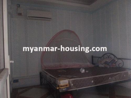 မြန်မာအိမ်ခြံမြေ - ငှားရန် property - No.3324 - ပန်းပဲတန်းမြို့နယ်တွင် ကွန်ဒိုအခန်းဌားရန် ရှိသည်။View of the Bed room