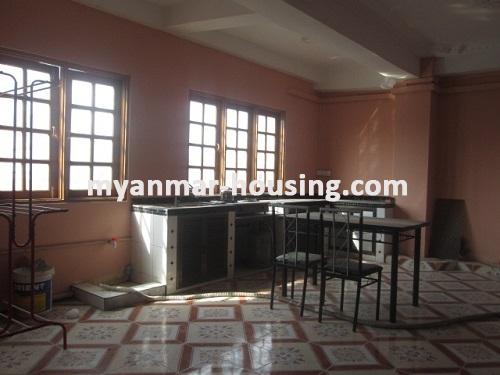 မြန်မာအိမ်ခြံမြေ - ငှားရန် property - No.3324 - ပန်းပဲတန်းမြို့နယ်တွင် ကွန်ဒိုအခန်းဌားရန် ရှိသည်။View of Kitchen room