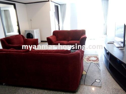 缅甸房地产 - 出租物件 - No.3333 - The best decorated room for rent in Orchid Condo. - View of the Living room