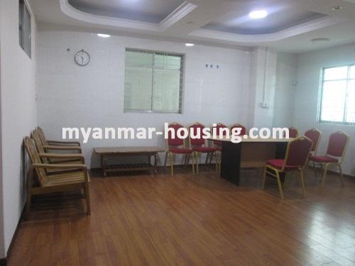 Myanmar real estate - for rent property - No.3337 - A good condo room for rent in Mingalar Tower. - View of the Living room